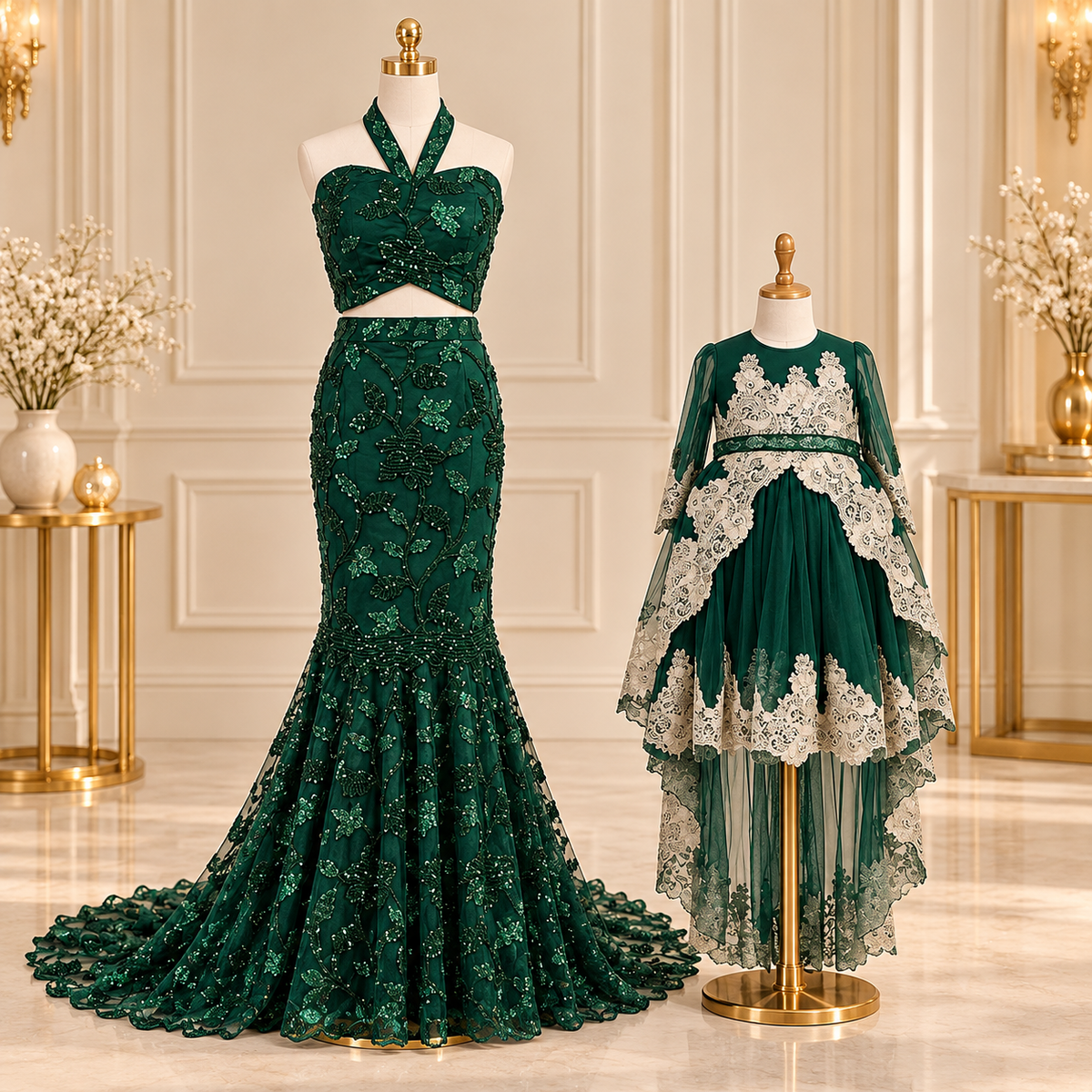 Emerald Grace Mom & Daughter Set