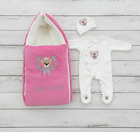 Bow Wrap & Romper Themed Set