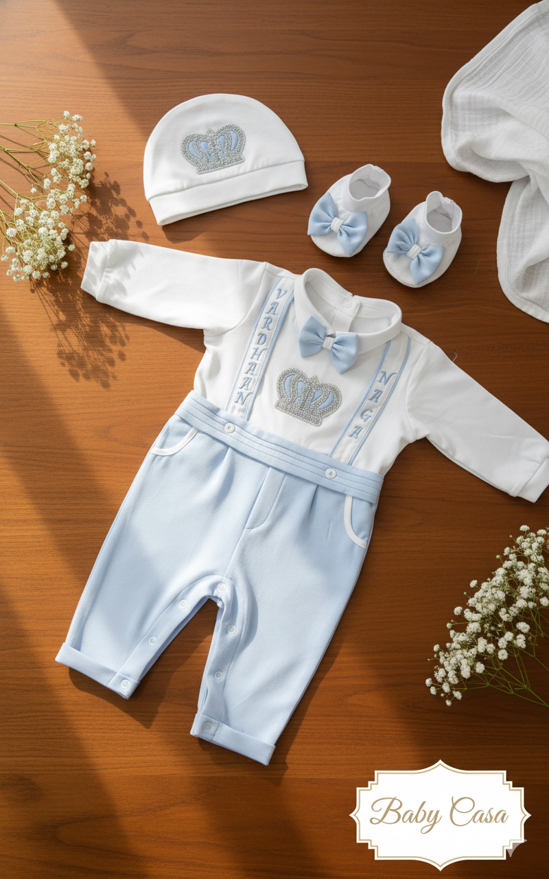The Crown Bow Romper Set