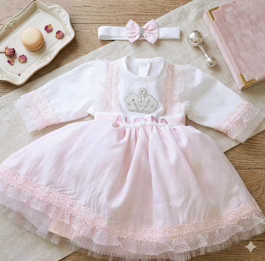 Peal Crown Butter Pink Frock