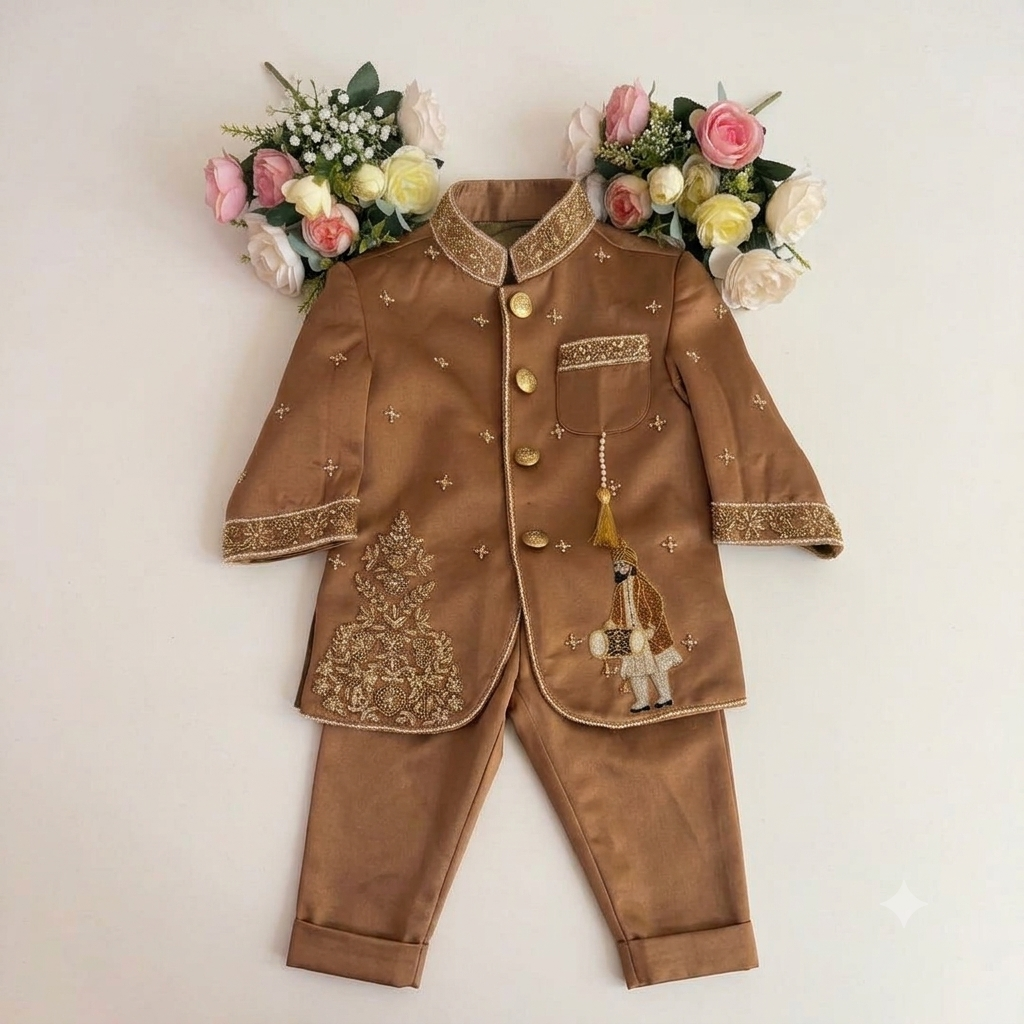 Bronze Gold Royal Kurta Set