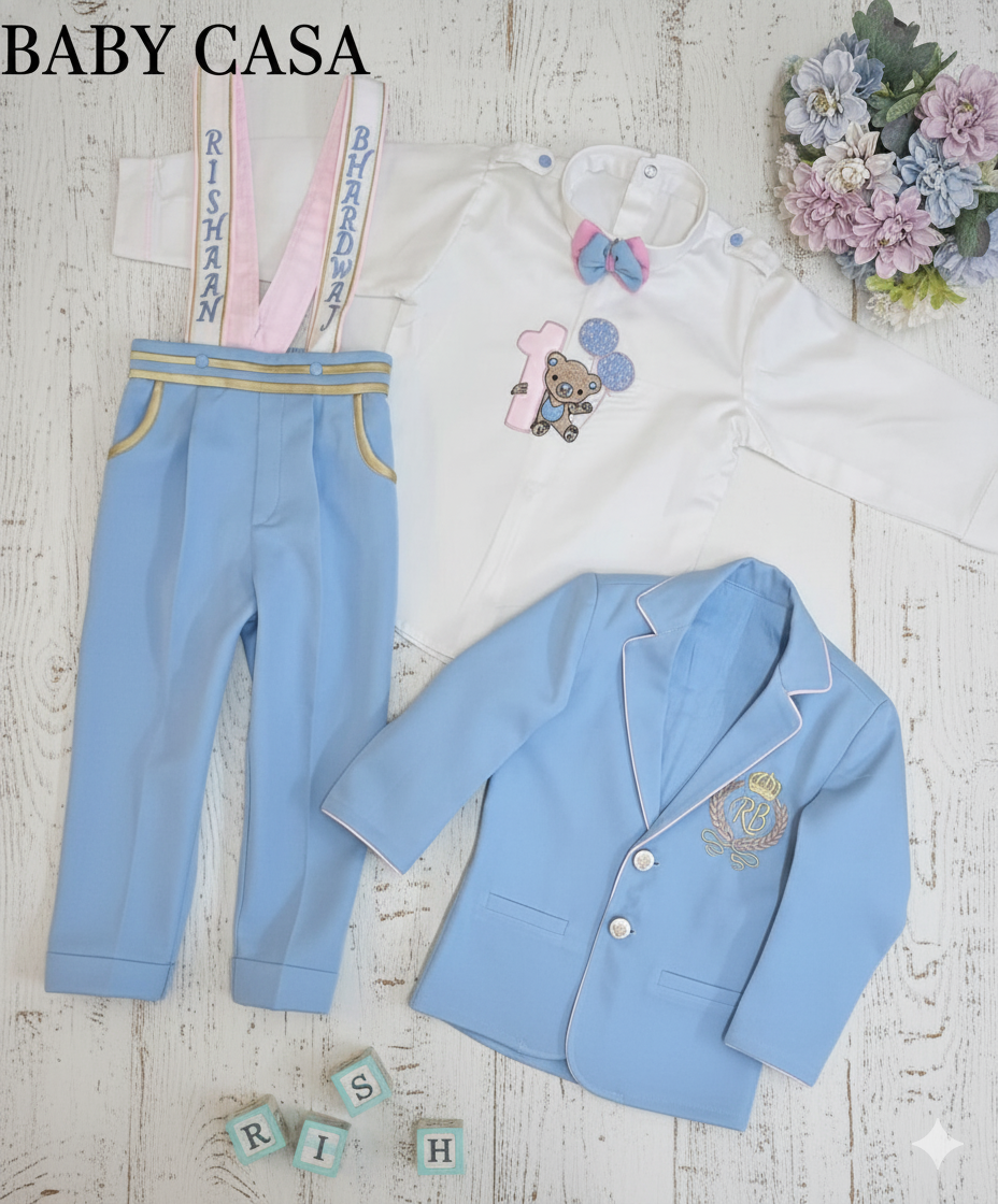 The Birthday Teddy 3 Piece Blazer Suit