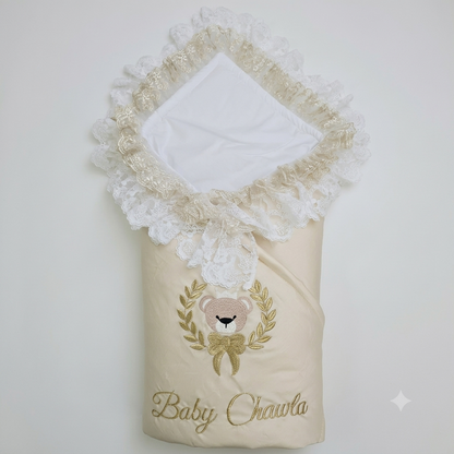 Champagne Teddy Lace Wrap