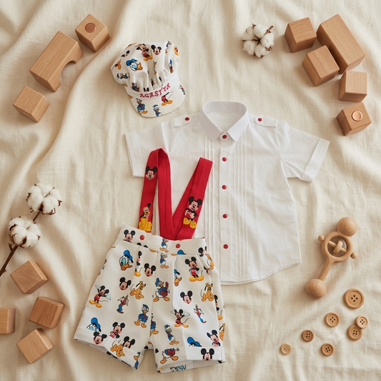 Mickey Mouse Suspender Set