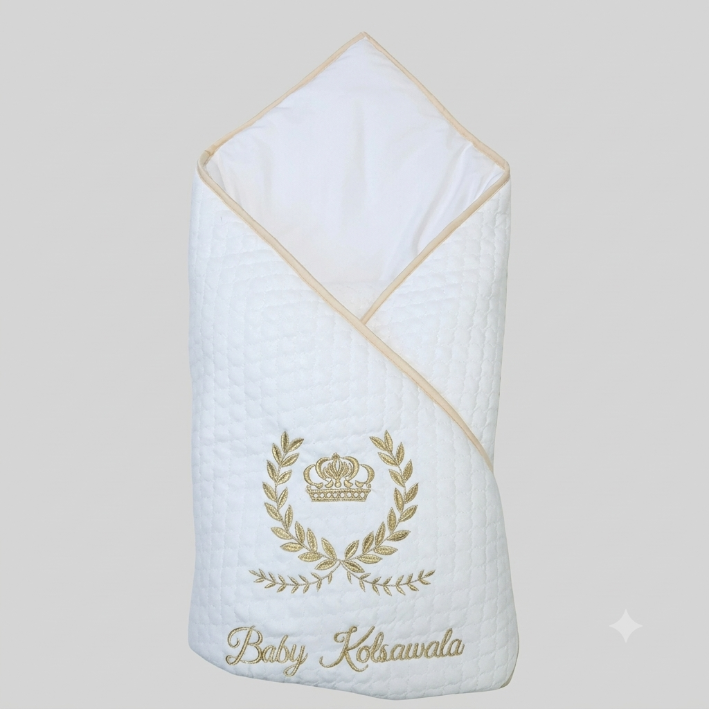 Royal Gold Crown Baby Wrap