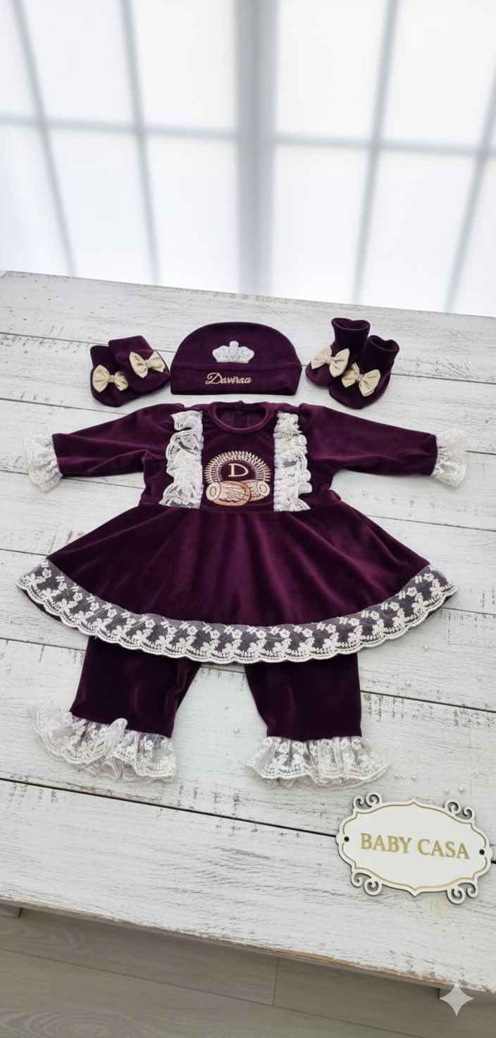 he Regal Velour & Embroidery Gift Set