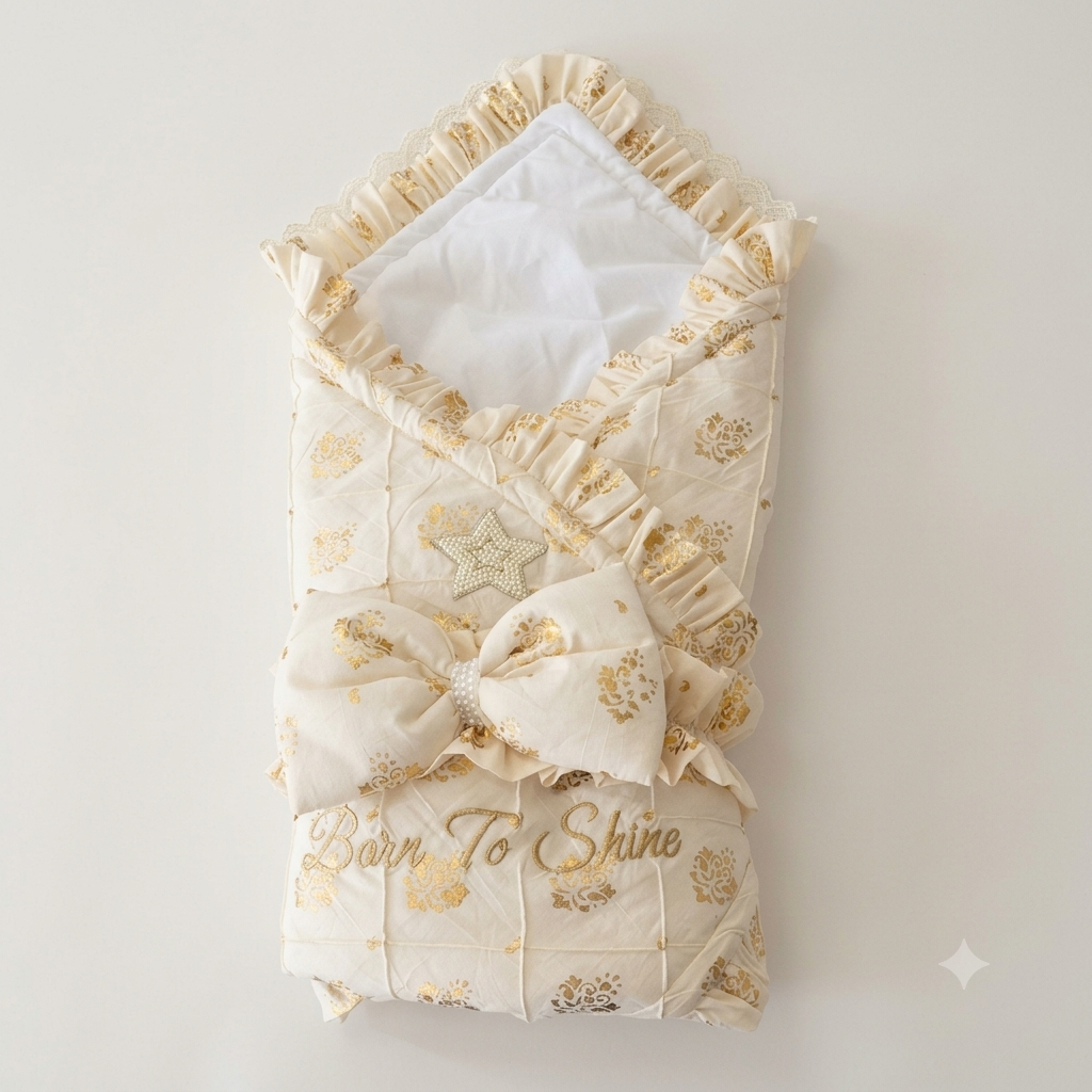 Ivory Gold Star Wrap