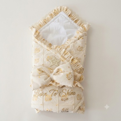 Ivory Gold Star Wrap