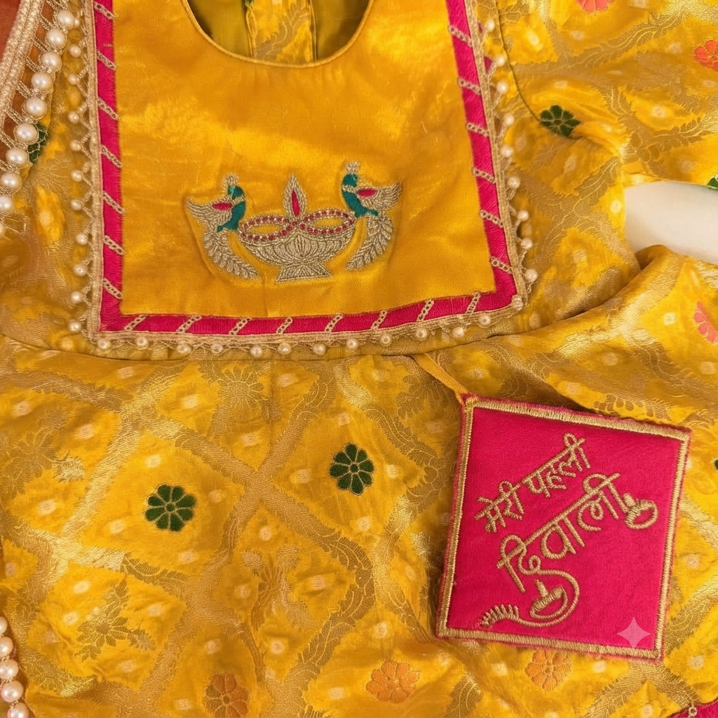 Yellow Diwali Sharara Set