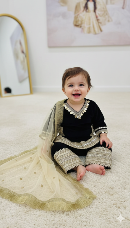 🖤 The "Little Maharani" Festive Set ✨