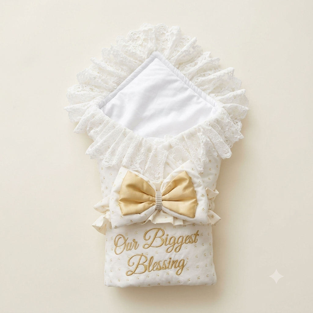 Golden Blessing Lace Wrap