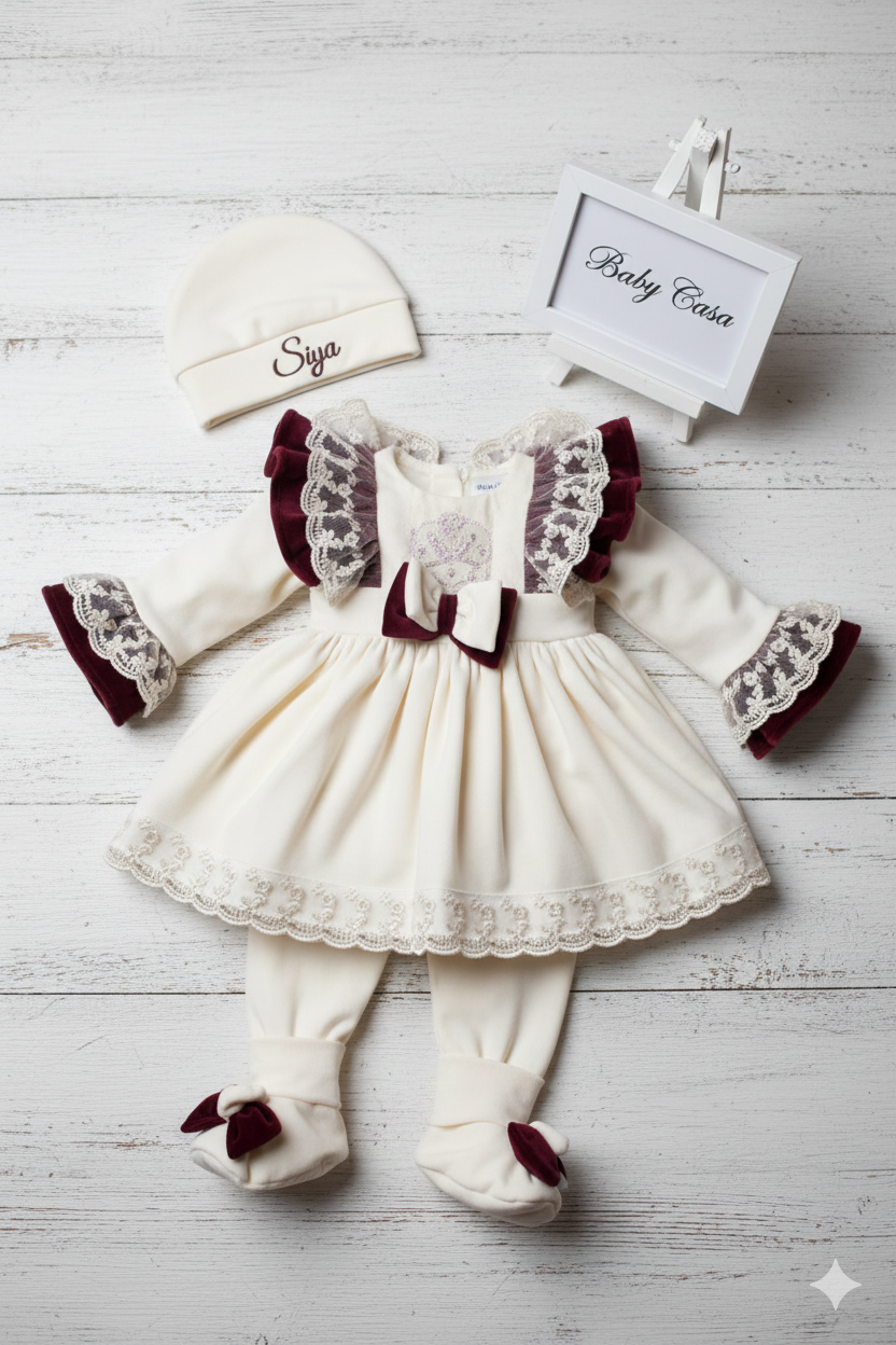 The "Siya" Personalized Regal Princess Dress Set