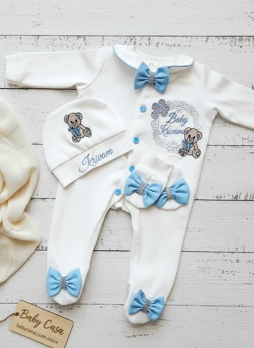 The Teddy Baloon Romper Set