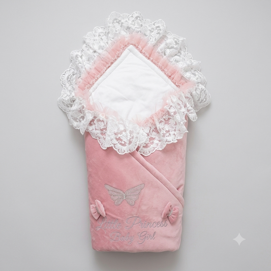 Small Blush Butterfly Wrap