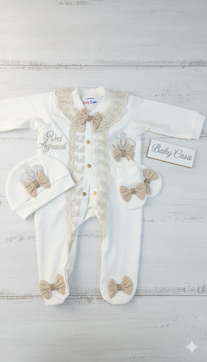 The Ivory Lace Romper Set