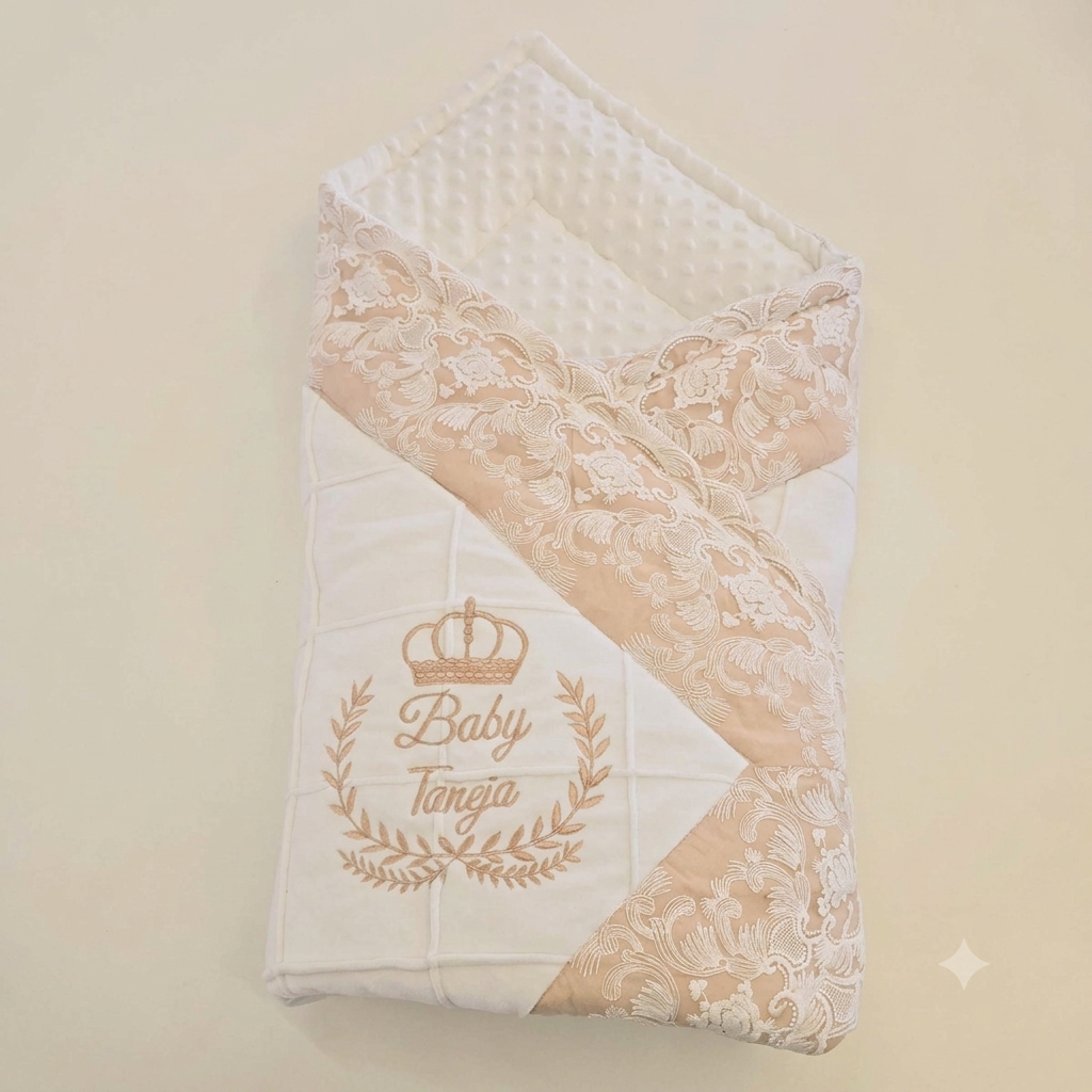 Royal Peach Lace Wrap