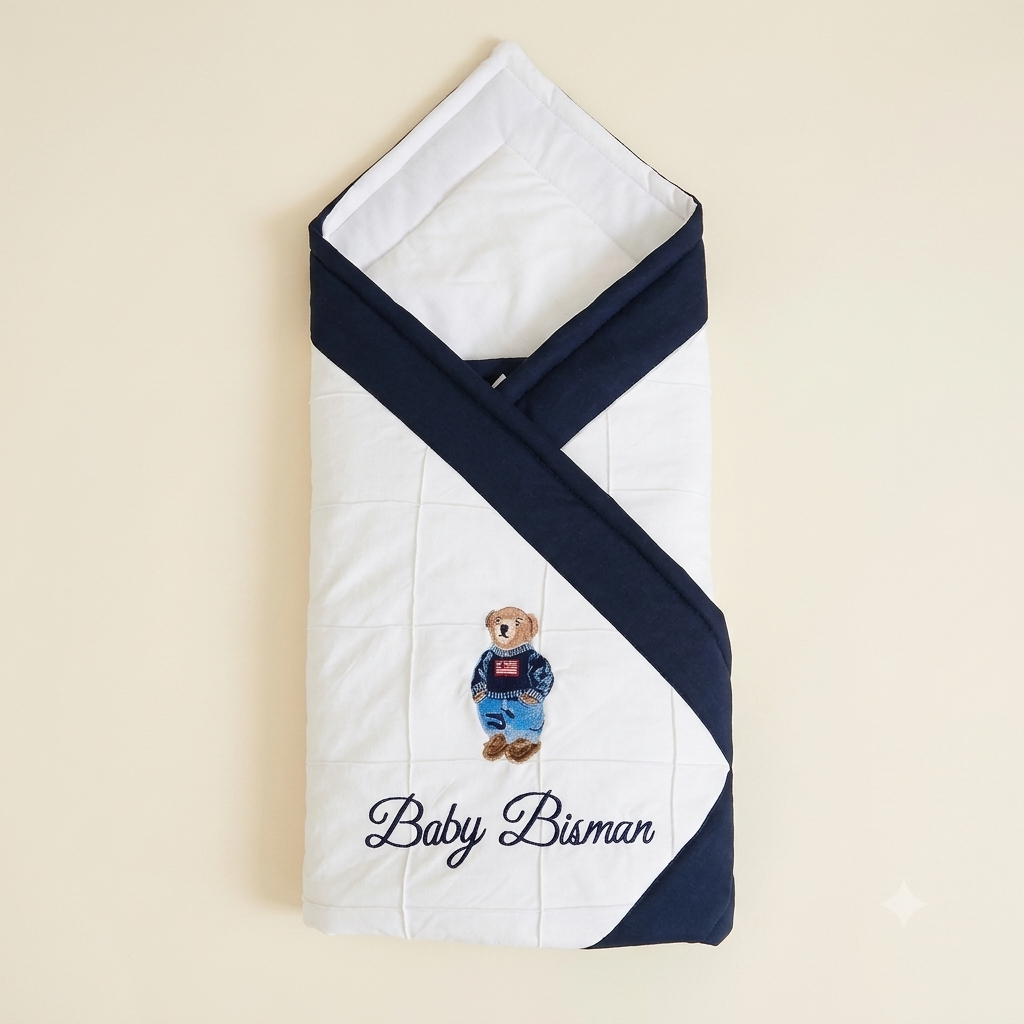 Navy Blue Teddy Wrap