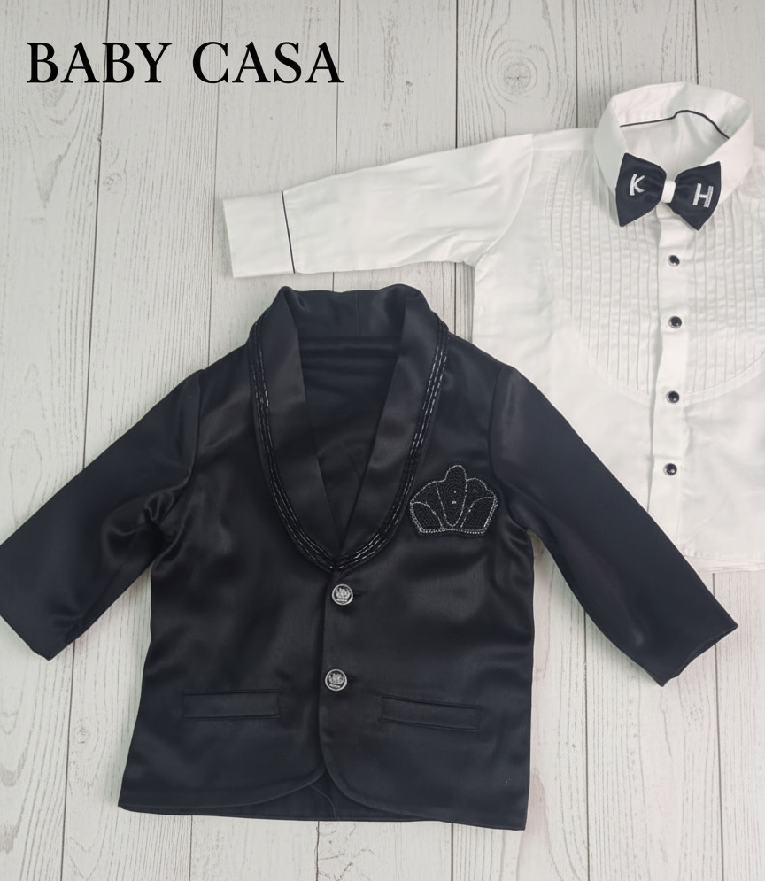 Black Crown Blazer Suit - The Perfect Formal Look