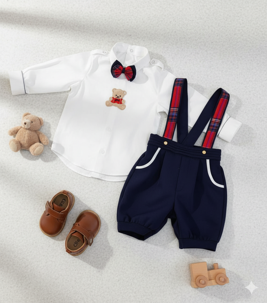 The "Teddy Bear Best Dressed" Suspender Set