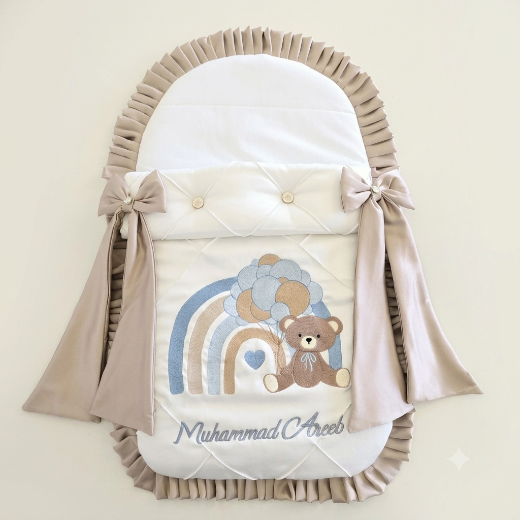 Taupe Rainbow Teddy Nest
