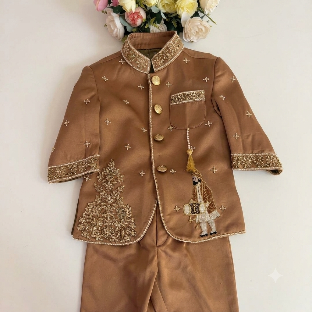 Bronze Gold Royal Kurta Set