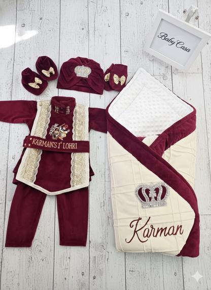 👑 The "Karman" Personalized Lohri King Set
