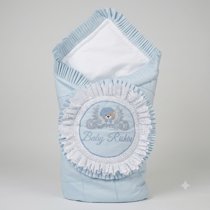 Blue Teddy Lace Wrap