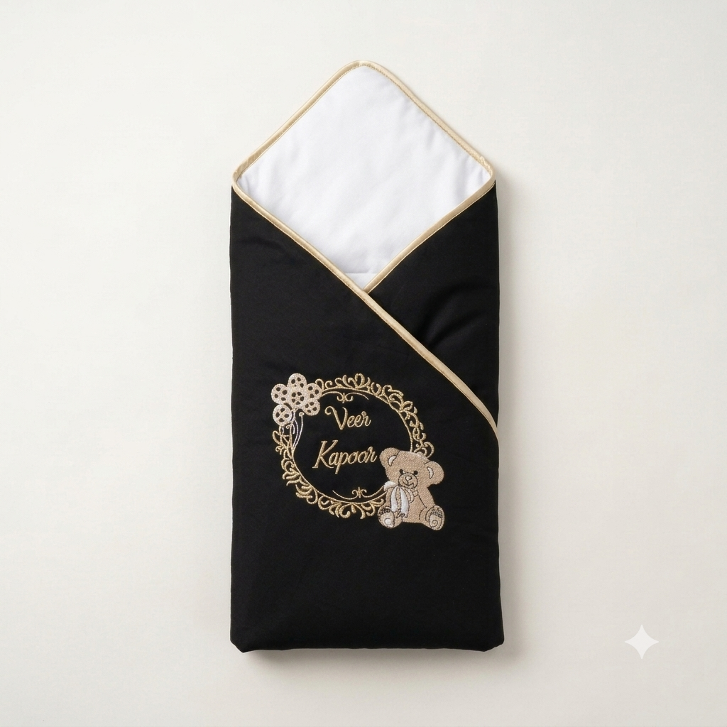 Black Teddy Royal Wrap