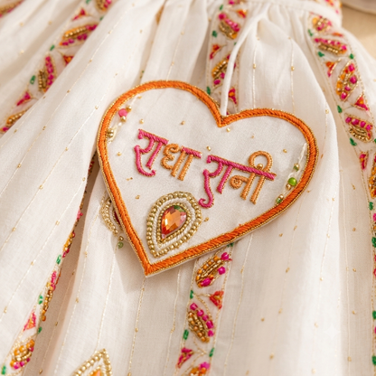 Ivory Peacock Lehenga Set