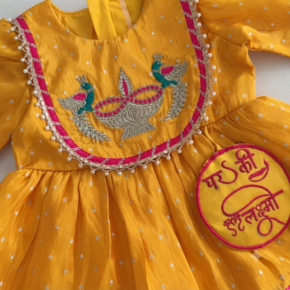 Yellow Diya Festive Set