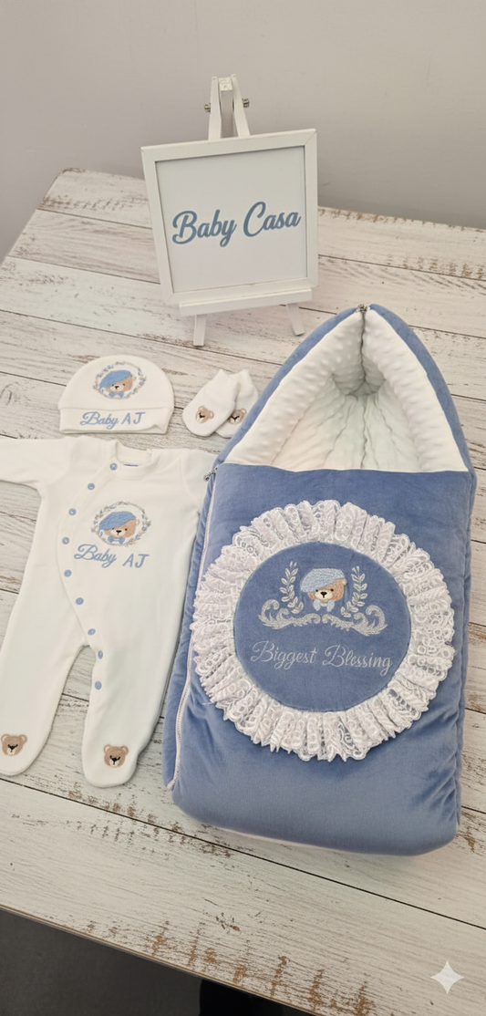 Biggest Blessing Newborn Welcome Set.
