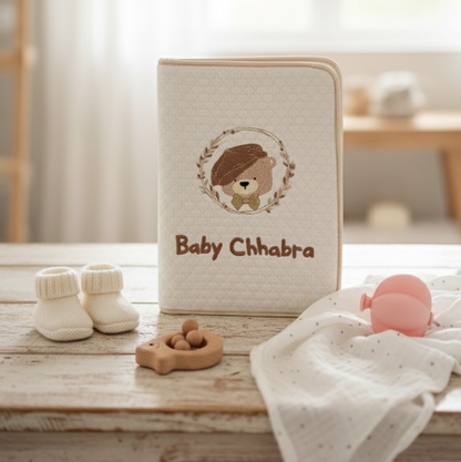 Brown Teddy Bear File Folder