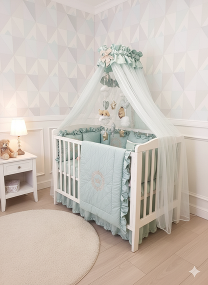 Mint Green Royal Bedding Set
