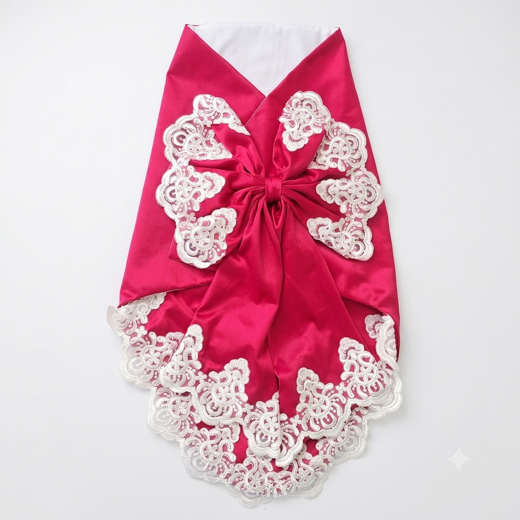 Ruby Red Lace Baby Wrap