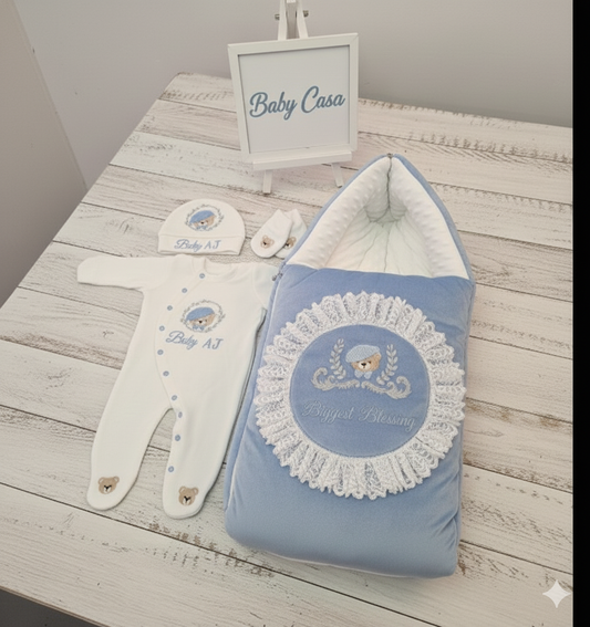 Biggest Blessing Newborn Welcome Set.
