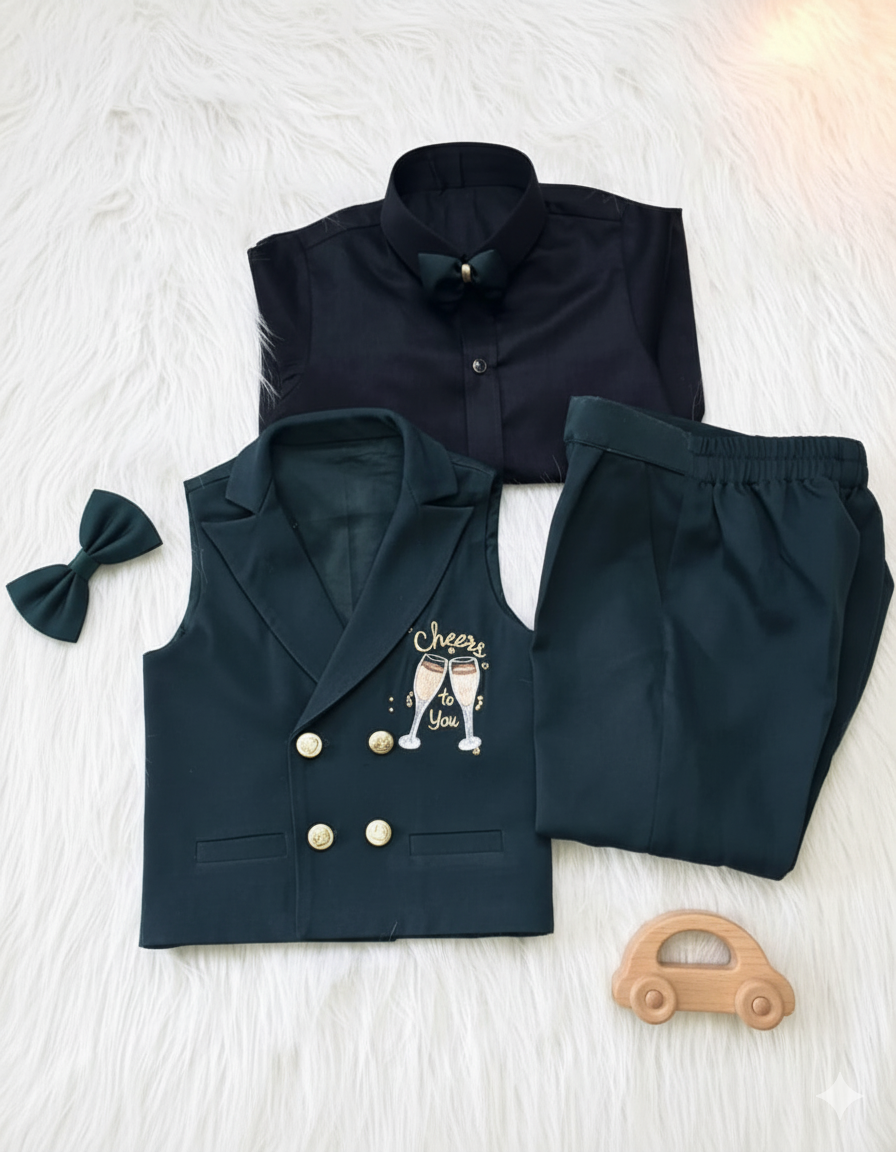 The "Cheers" Cocktail Waistcoat Set