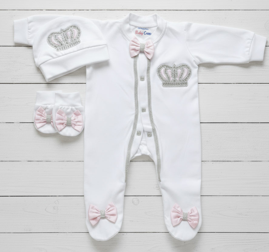 The Sarowski Crown Romper Set