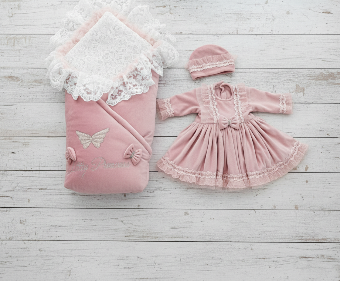 Bow Wrap & Romper Themed Set