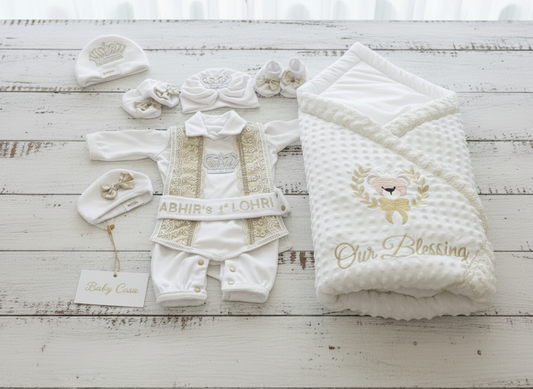 Baby Bear  Bow Wrap & Romper Themed Set