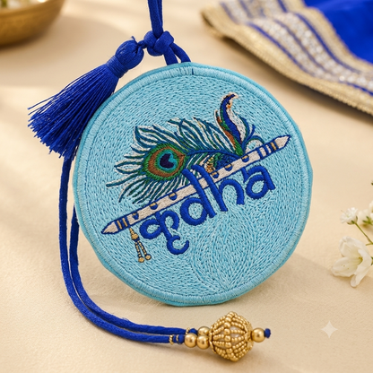 Royal Blue Peacock Lehenga Set