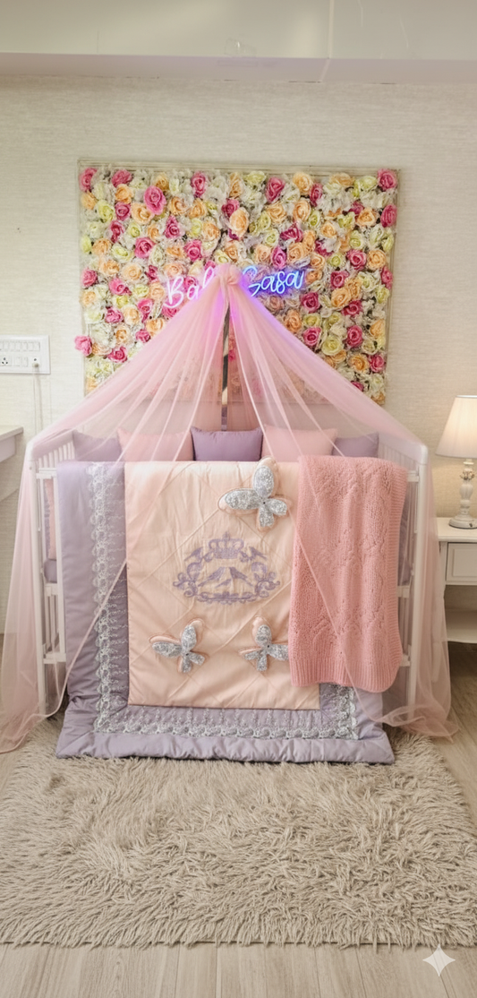 Palace Dreams" Personalized Luxury Crib Set
