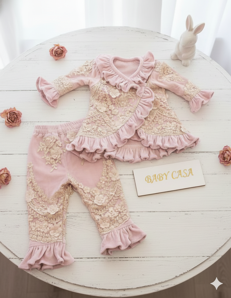 The Rosebud Velour Set