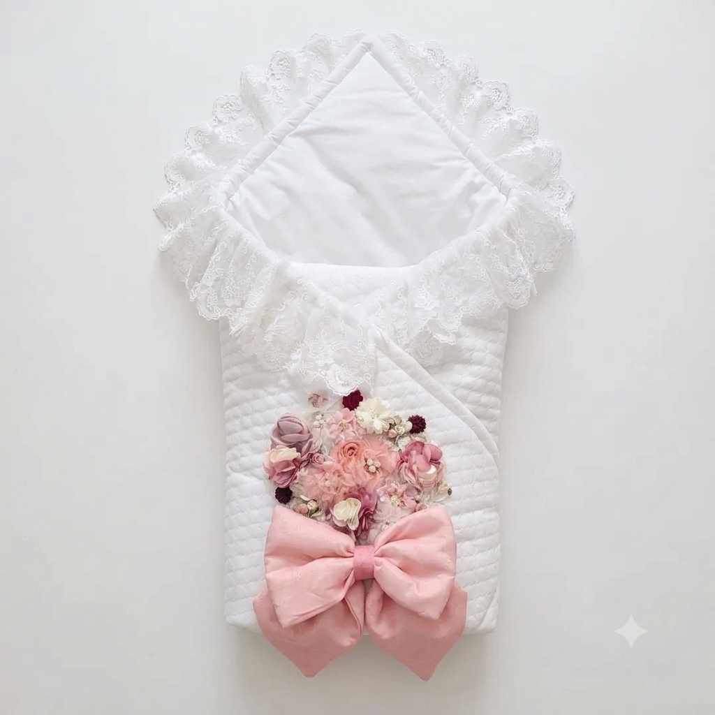 Blush Bouquet Lace Wrap