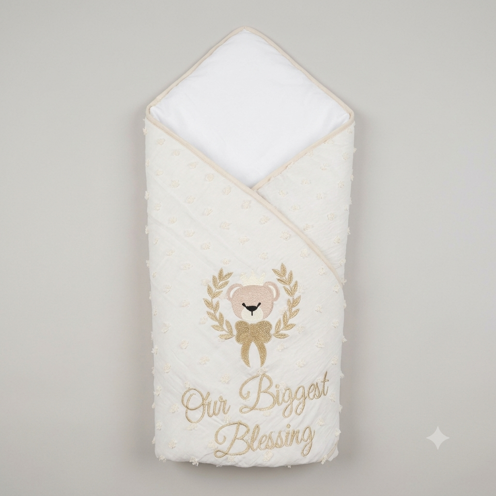 Golden Teddy Blessing Baby Wrap
