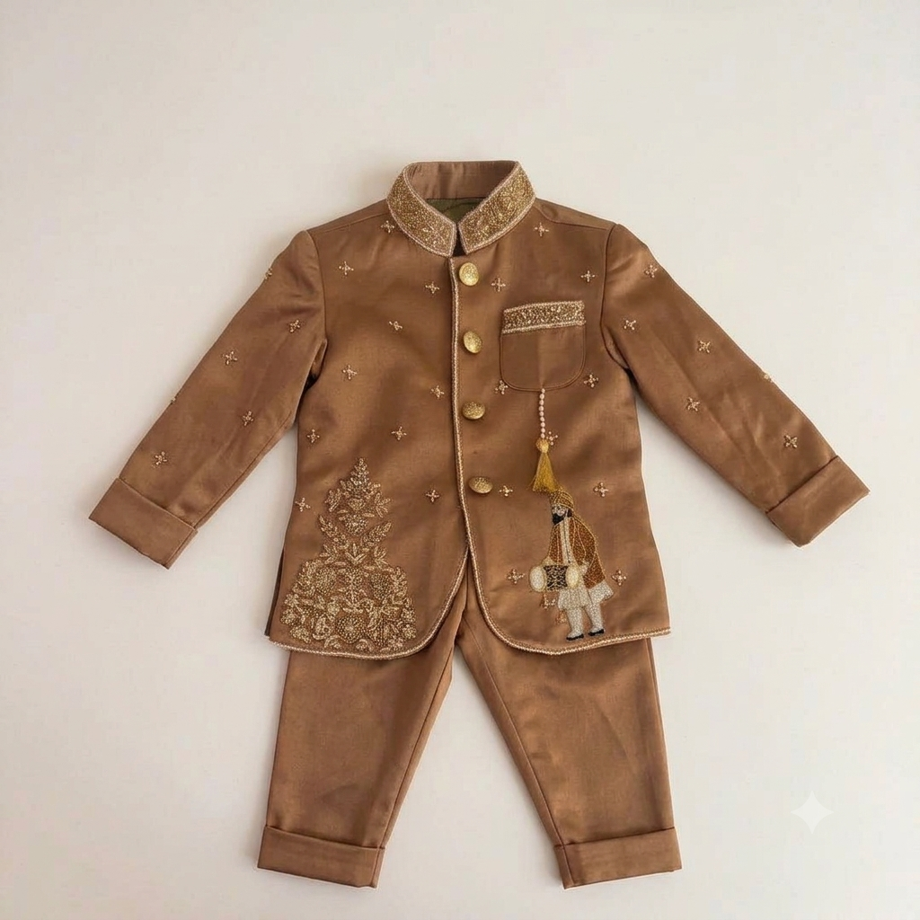 Bronze Gold Royal Kurta Set