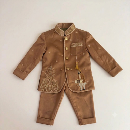 Bronze Gold Royal Kurta Set