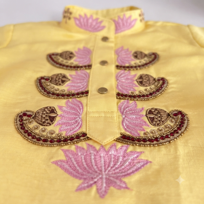 Yellow Lotus Kurta Set