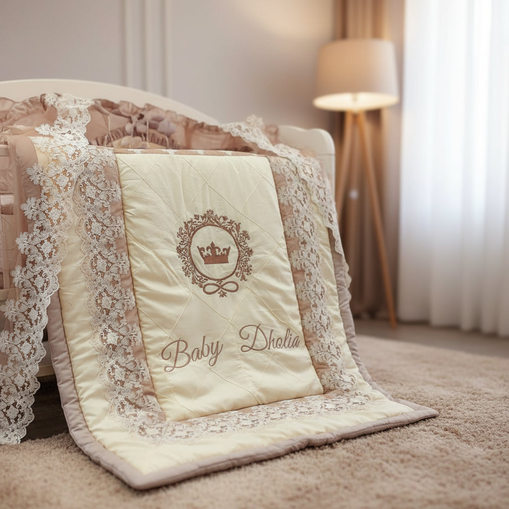 The Ivory Crown Royal Blanket