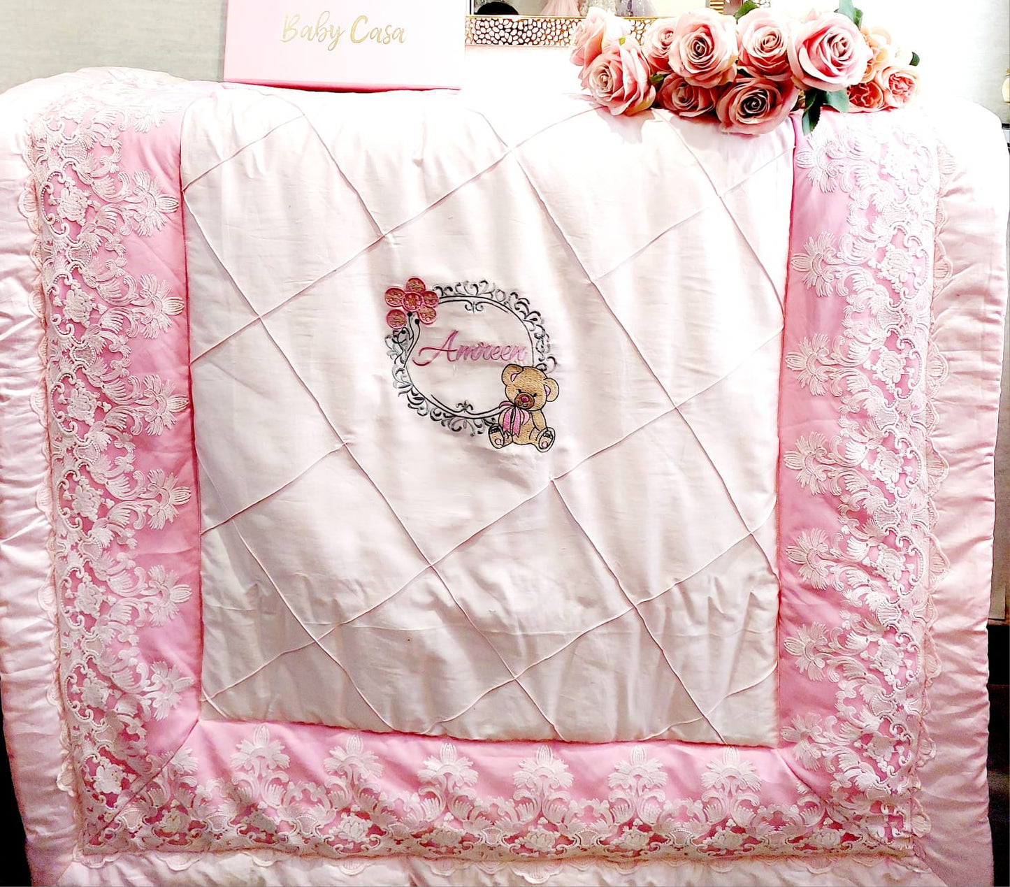 The Pink Teddy Blanket