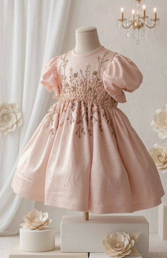 Enchanted Blush Handwork  Frock